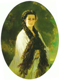 Franz Xaver Winterhalter: Portrait der Kaiserin Elisabeth (1864)